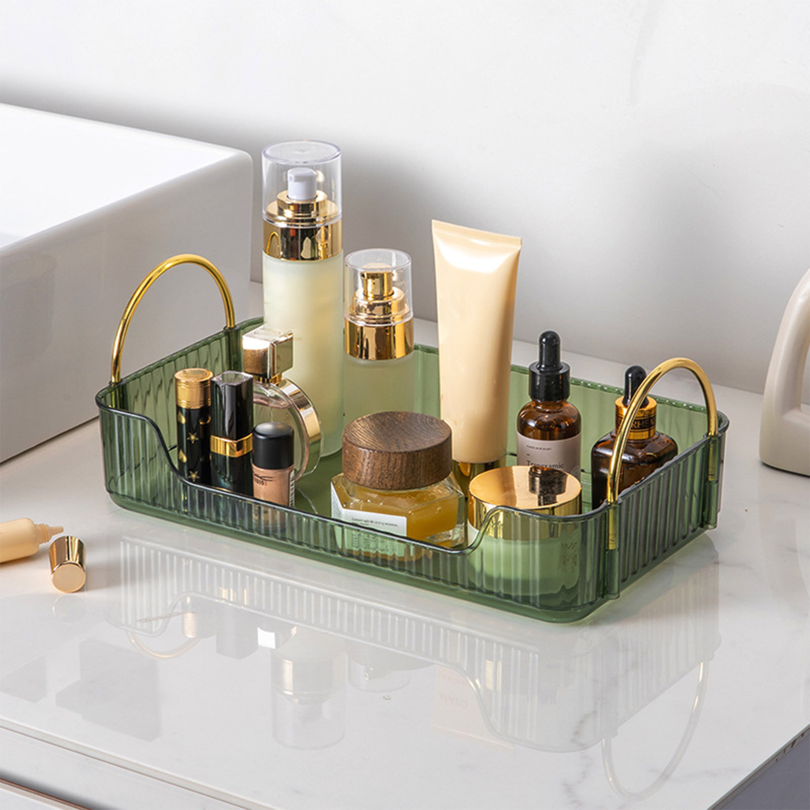 Token Tray Organizer - 욕실 정리대 고급 아크릴 보관함 쥬얼리