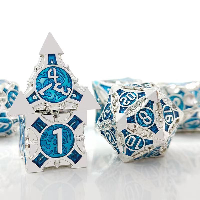 Board Game Pandemic - 코스프레 D4-D20 DND 황동 골드 다면체