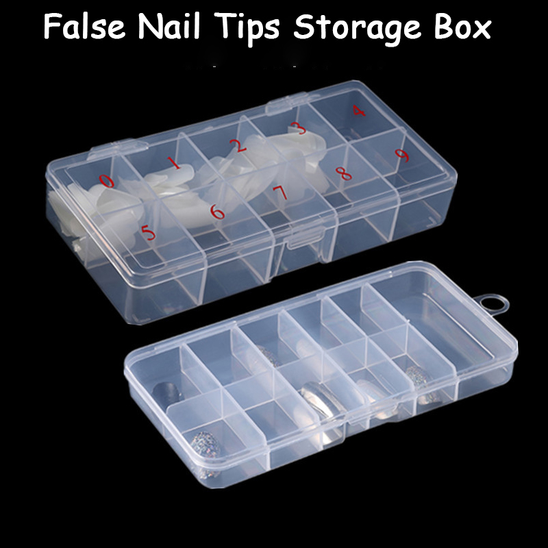 Token Tray Organizer - 1 상자 빈 네일 팁 주최자