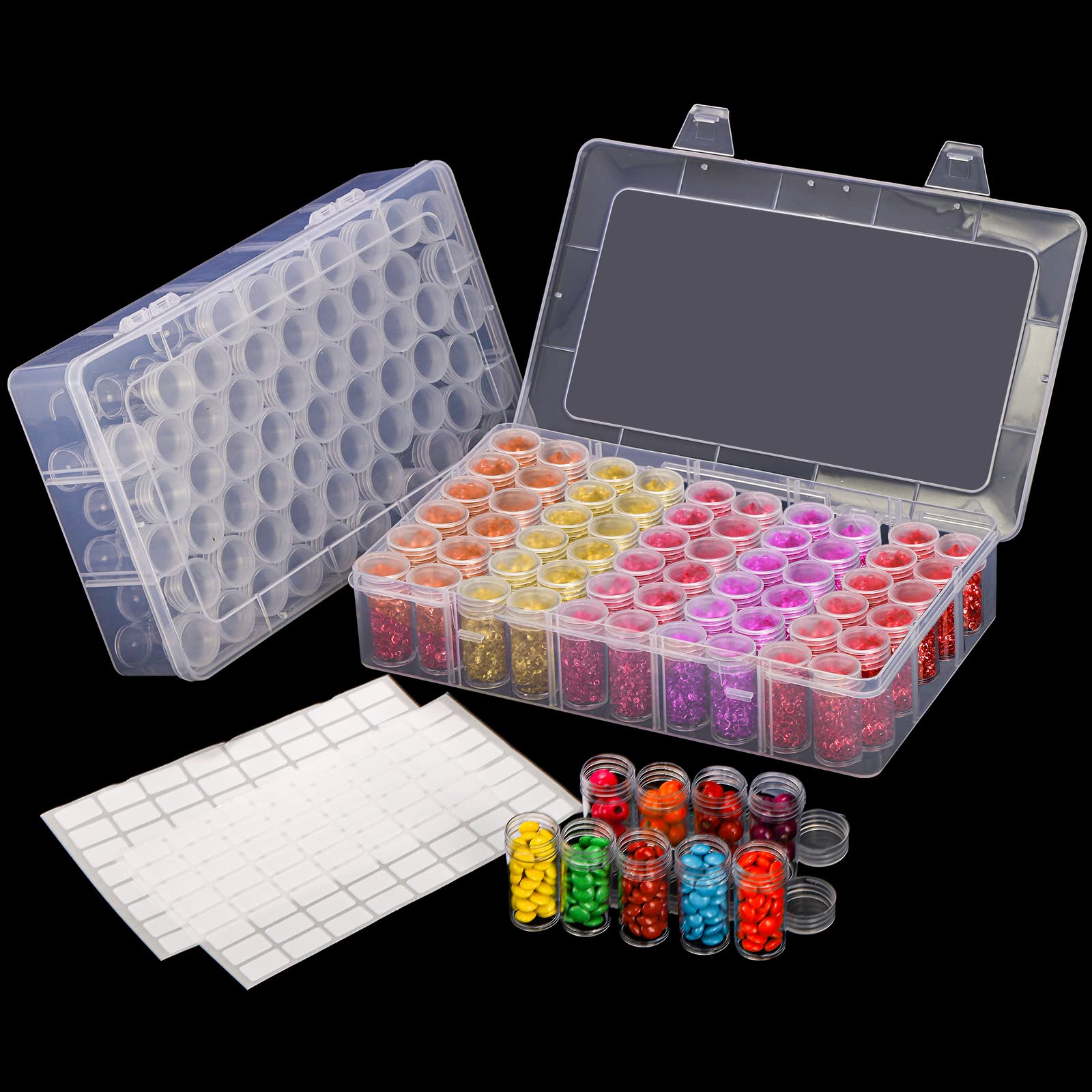 Token Tray Organizer - 1pc 24/30//38/60 슬롯 플라스틱 보관 상자,