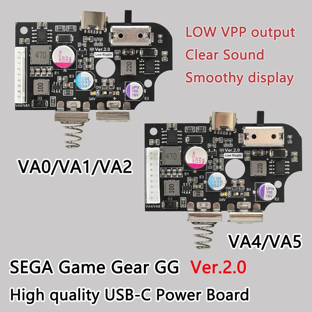 SEGA 게임 기어 GG 콘솔용 USB-C 전원 보드  - Board Game Film 리뷰 및 가격
