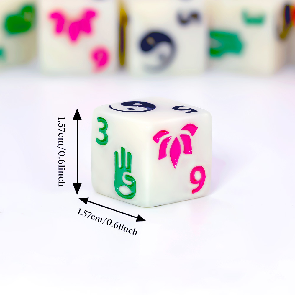 6개의 선비(禪) 테마 다면체 주사위 세트 - 던전 앤 - Board Game Zen 리뷰 및 가격