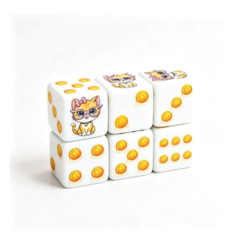 6Pcs 고양이 발 인쇄 다면체 주사위 세트 탁상용 R - Board Game Pandemic 리뷰 및 가격