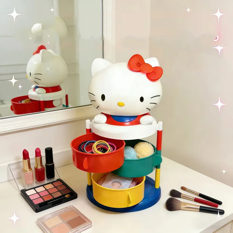 귀여운 헬로키티 회전식 수납함 3단 데스크탑 정리함 만 - Token Tray Organizer 리뷰 및 가격