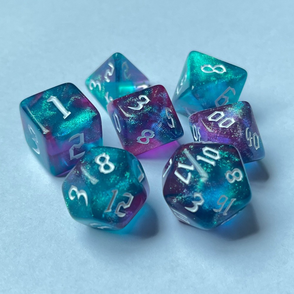 7 개/대 어린이 키즈 투톤 다면체 주사위 세트 새로운 - Board Game Font 리뷰 및 가격