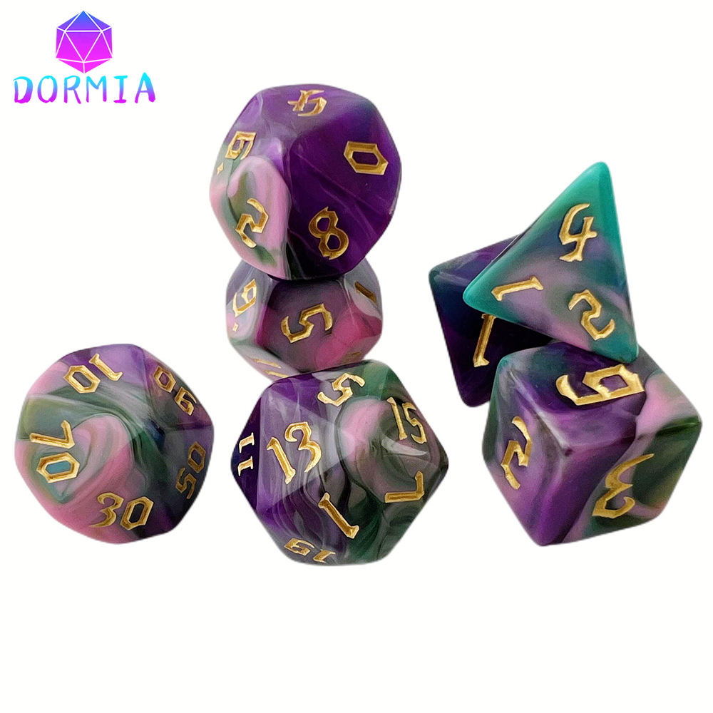 DND 큐브 혼합 색상 주사위, 고품질 아크릴 주사위, - Board Game Font 리뷰 및 가격