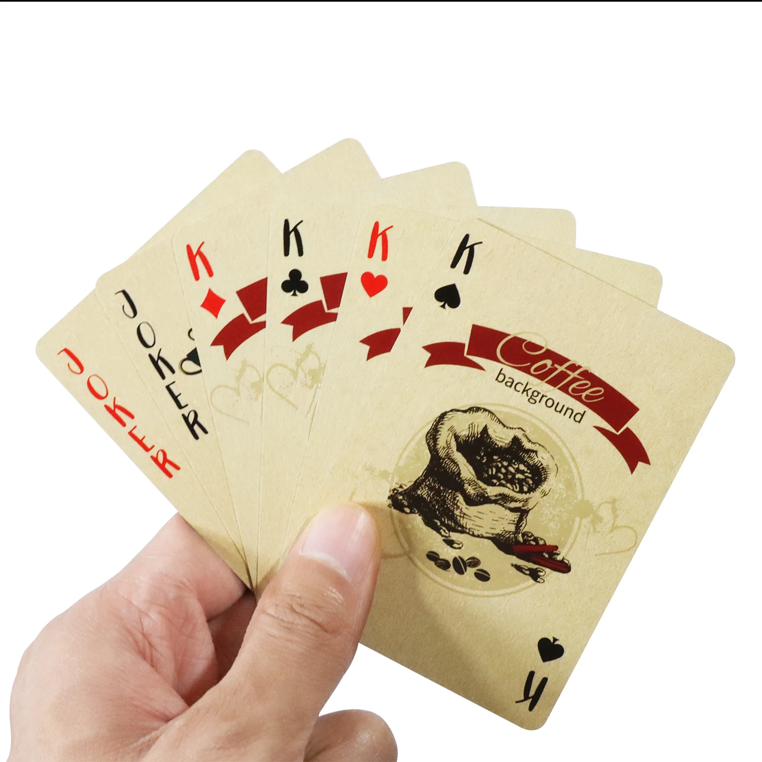 커피 페이퍼 플레잉 카드, 빈티지 스타일, 54 카드, - Board Game Vintage 리뷰 및 가격