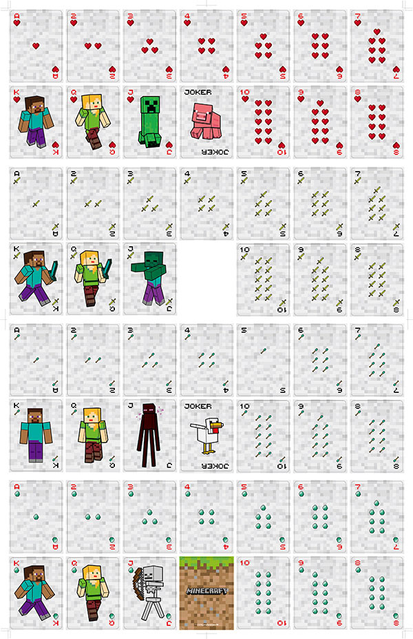 새로운 마인크래프트 게임, 포커 카드, 보드 게임, 포 - Board Game Card 리뷰 및 가격