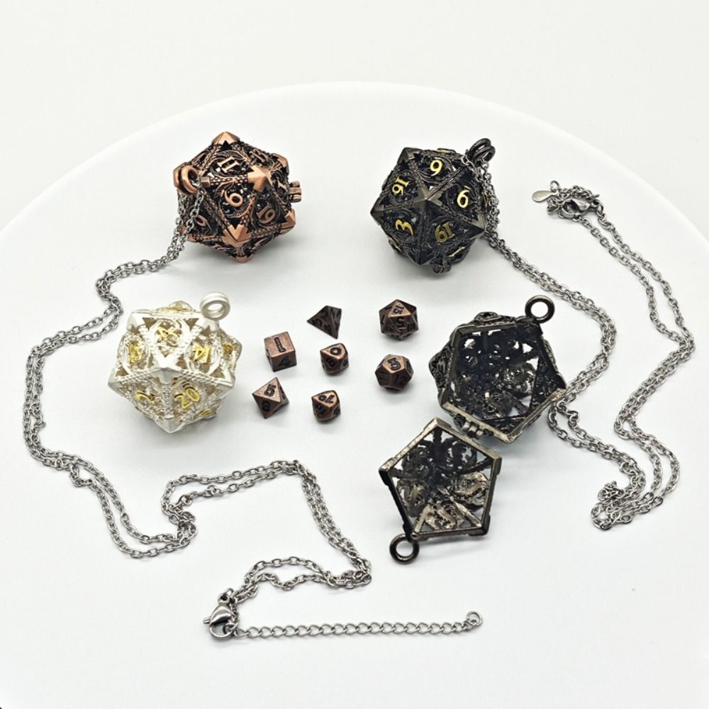 TRPG 절묘한 할로우 메탈 주사위 목걸이, 미니 DN - Board Game Io 리뷰 및 가격