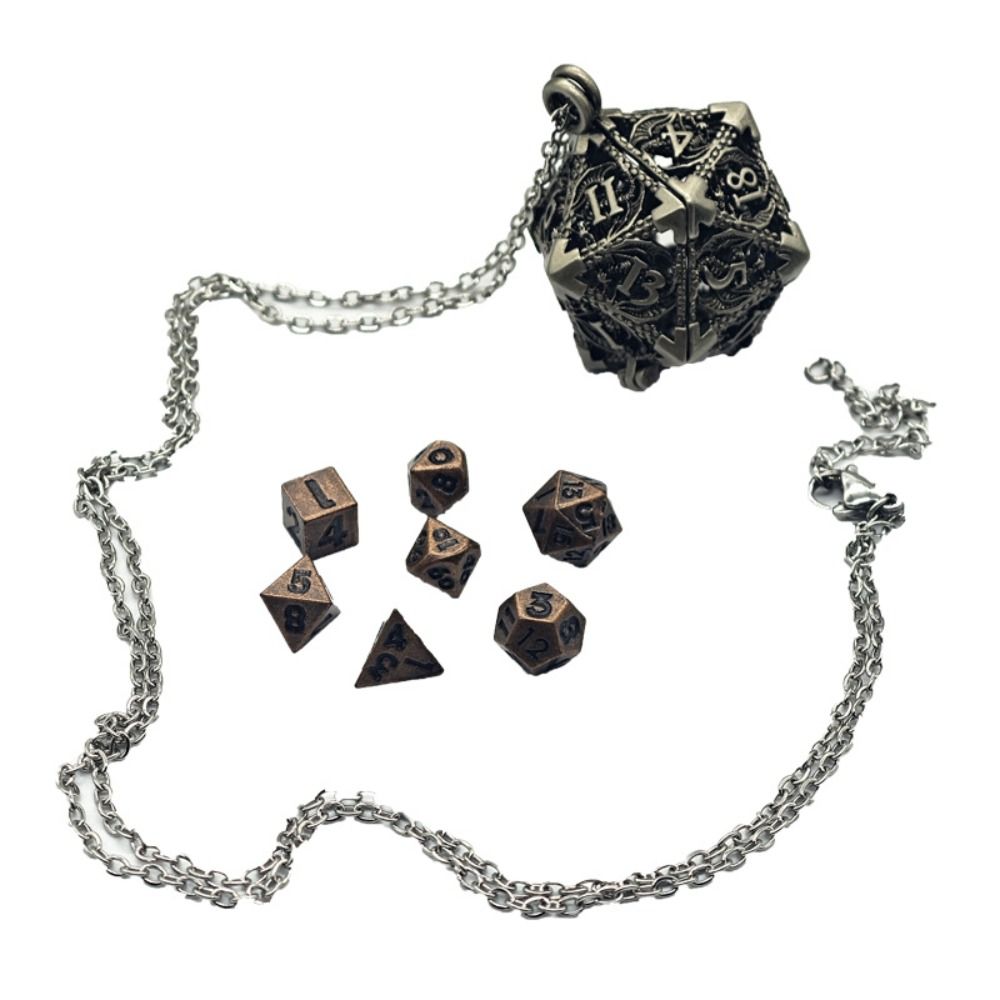 TRPG 절묘한 할로우 메탈 주사위 목걸이, 미니 DN - Board Game Io 리뷰 및 가격